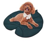 Leaves Shaped Dog Mat - Soft Washable Pet Bed Pad for Floor, Sofa, Chair, Car | Travel Mattress Protector for Small Dogs, Cats, Puppies on Camping Trips, Home and Vacation Furniture