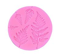Leaves Silicone Fondant Mould Silicone Fern Leaves Cake Decorating Mold Durable 3D Flower Icing Moulds for Wax Melts Cake Decorating Baking Soap Candy Jelly Sugarcraft