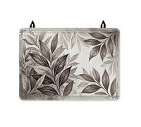 Leaves Stove Top Cover for Electric Stove, Natural Elegant Branches Patterns Fall Beige Pu Surface Kitchen Cover for Counter Space Extension Kitchen Cooking Essentials 28x20 Inch