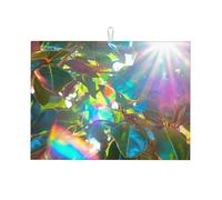 Leaves under the sunshine Dish Drying Mat for Kitchen Counter-Absorbent, Non-Slip, Reversible Kitchenware with Prints