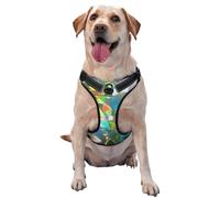 Leaves under the sunshine reflective Oxford unobstructed pet vest, easy to control handle, suitable for small, medium and large dogs