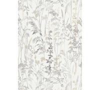 Leaves Wallpaper Cottage Embossed Cream