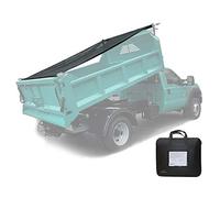 Leaveshade Dump Truck Mesh Tarp 7'X18'-Tentproinc Heavy Duty Cover with 6'' Pocket, No Rust Thicker Copper Eyelets, Reinforced Double Stitch Webbing Ripping Tearing Stop, Zip Bag Packed