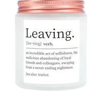 Leaving Candle - Funny Goodbye Gift for Coworker, Lavender Scented Soy Candle 8Oz
