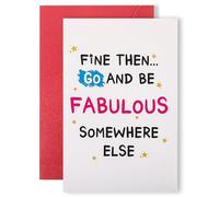 Leaving Card for Coworker Cute Farewell Card Gifts Humor Retirement Going Away Card for Colleague Funny Good Luck Crad Go And Be Fabulous Somewhere Else