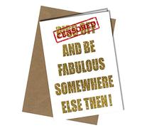 Leaving Card for Work Be Fabulous Somewhere Else Funny Work Farewell Cards New Job Humour Card Congratulations Goodbye #1538