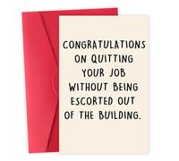 Leaving Cards for Colleagues, Funny Leaving Card Gifts for Colleagues Women Men, Work Coworker Presents Farewell Goodbye Cards New Job Card with Envelope