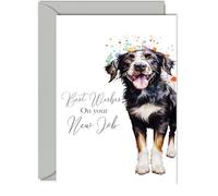 Leaving Cards for Colleagues Women Men - Party Dog - Leaving Gifts Congratulations Card, Sorry Your Leaving Good Luck In Your New Job Card Coworker, 5x7 Inch Farewell Greeting Cards