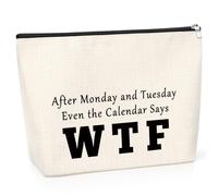 Leaving Gift for Coworker Office Gift for Coworker Colleague Funny Cosmetic Bag Retirement Gifts for Coworker Makeup Bag Gift for Women Graduation Christmas Birthday Gift Makeup Travel Pouch for Her