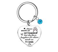 Leaving Gifts for Colleagues Keyring Gifts Chance Made Us Colleagues,Best Coworker Gift Thank You Gift Keychain for Women Work Bestie Friend Leaving,Appreciation Keyring Gift