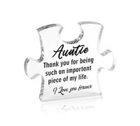 Leaving Gifts for Colleagues Women Friend Puzzle Piece Acrylic Plaque,Inspirational Thank You Gift for Teachers, Friends, Nurses, Bosses,Retirement, Birthday, Farewell, Appreciation Present