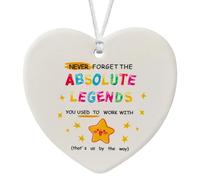 Leaving Gifts for Colleagues Women, Hanging Ceramic Heart Plaque, Funny Leaving Gifts, Sorry Your Leaving Gifts for Colleagues, Retirement, Change New Job