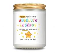Leaving Gifts for Colleagues Women, Lavender Scented Candle, 7OZ Soy Wax Candle, Good Luck Gifts Leaving Gift for Colleagues, Work Bestie, Bosses