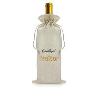 Leaving Gifts for Colleagues Women Men Drawstring Wine Bottle Bag Goodbye Farewell Going Away Gift for Coworker Retirement Gift for Coworker New Job Present for Colleague Reusable Wine Bottle Covers