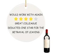 Leaving Gifts for Colleagues Women Men Hanging Round Plaque Colleague Leaving Presents Ceramic Ornament Sorry Your Leaving Gifts for Your Work Bestie Colleagues Retirement New Job Goodbye Gift