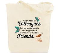 Leaving Gifts for Colleagues Women Secret Santa Christmas Thank You Leaving End Of Year End Of Term Goodbye Appreciation Birthday Easter Tote Bag Presents Gifts for Work Colleagues Friends Teacher