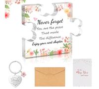 Leaving Gifts for Colleagues Women, Sorry Your Leaving Gifts Acrylic Plaque with Keychain New Job Gifts Retirement Gifts for Women Colleagues Friend Nurses Coworker Teacher
