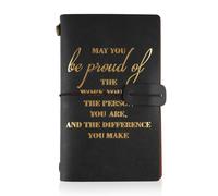 Leaving Gifts for Women Men, Inspirational Notebook and Pen Gift Set(Black) | Includes Card Organiser, Employee Appreciation Gifts, Thank You Gift Journal for Teacher Volunteer Colleague