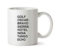 Leaving Gifts Ideas Joke - Funny Retirement Gift Mugs for Work Colleagues Friends Him Her Boss - NATO Phonetic Alphabet 56