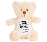 Leaving Nursery Gift Cuddly Toy - Personalised Nursery Graduate 2026 Pencil Customised Teddy Toddlers and Kids Plush Named Preschool Starting School Leaver Party Last Day Soft Plushie - Brown Teddy