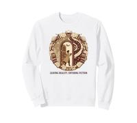 Leaving Reality Entering Fiction Fantasy Book Escape Sweatshirt