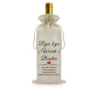 Leaving Retirement Gifts for Colleague Employee Nurse Wine Gift Bags Employee Appreciation Gifts Coworkers Gift for Women Retirement Gifts for Women Funny New Job Gift Wine Bottle Bag