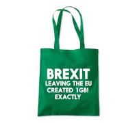 Leaving The EU Created 1GB Tote Shopping Bag 10 Litres Capacity 42 x 38cm
