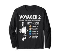 Leaving the Solar System Tour | Voyager 2 Probe Anniversary Long Sleeve T-Shirt