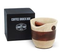 Leavitt Bay Espresso Espresso Knock Box & Anti-Slip Barista Grounds Dump Bin
