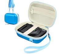 Leayjeen Digital Camera Case Compatible with Sony ZV-1, Protective Travel Carrying Bag with Shoulder Strap & Wrist Strap, Storage for Sony ZV-1 Digital Camera and Accessories-Blue(Case Only)