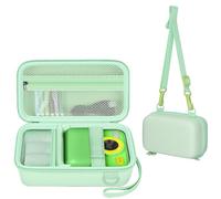 Leayjeen Kids Camera Case Compatible with Cimizi/Gofunly/Aasonida/CAMCLID/LETSHAHA Kids Instant Print Camera, Kids Instant Camera for 1080P Printed Photos,Birthday Gifts for Kids-Green(Case Only)