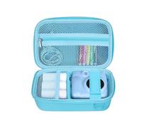 Leayjeen Kids' Instant Camera Case, Compatible with HiMont/Manttely/CAMCLID/GREENKINDER/Gofunly/Hangrui Brands, Includes Hand Strap and Shoulder Strap (Case Only) Blue