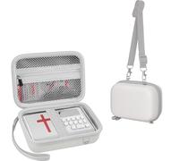 Leayjeen Travel Carry Case Compatible with Wonder Bible NIV- The Talking Audio Bible Player-White(New International Version)(Case Only)