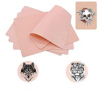 LEAYOKA Tattoo Practice Skin, Pack of 12, 20 cm x 15 cm, Pink, Modern, Waterproof, Adult
