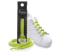 leazyP flat laces - The flat elastic laces for hooking - Provides a perfect fit and stable hold for children and adults, neon yellow, M: Bis 5 Ösen pro Seite