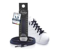 leazyP flat laces - The flat elastic laces for hooking - Provides a perfect fit and stable hold for children and adults, dark blue, XL: Bis 7 Ösen pro Seite