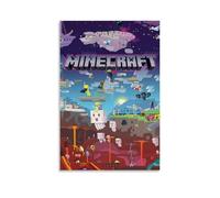 Lebaito A Minecraft Poster Movie Fantasy Comedy Film Comics Cover Posters for Room Aesthetic Canvas Wall Art Bedroom Decor20x30inch(50x75cm)