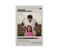Lebaito Edward Poster Scissorhands Romantic Fantasy Movie Film Cover Posters for Room Aesthetic Canvas Wall Art Bedroom Decor12x18inch(30x45cm)