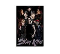Lebaito Stray Poster Kids Kpop Music Group Vintage Cover Posters for Room Aesthetic Canvas Wall Art Bedroom Decor12x18inch(30x45cm)