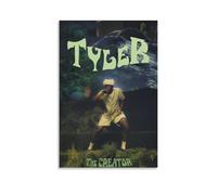 Lebaito Tyler Poster The Creator Rapper Music Live Vintage Retro Cover Posters for Room Aesthetic Canvas Wall Art Bedroom Decor08x12inch(20x30cm)