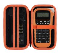 Lebakort Hard Carry Case Compatible with Brother PTH110,Black+Orange