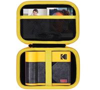 Lebakort Hard Carry Case Compatible with Kodak Mini Shot 3 ERA/Mini 3 ERA/Mini Shot 3 Retro/Mini 3 Retro 4PASS 2-in-1 Instant Camera and Portable Photo Printer (Black+Yellow Case)