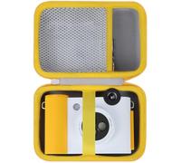 Lebakort Hard Carry Case Compatible with Kodak Smile+ 2-in-1 Digital Instant Print Camera & Photo Printer (White + Yellow)