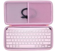 Lebakort Hard Carry Case Compatible with Logitech MX Keys Mini Minimalist Wireless Illuminated Keyboard (Rose Case)