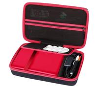 Lebakort Hard Carry Case Compatible with Yoton YOOHOO 12.5" Black+Red | Portable Arafuna 12-12.5" GOnavidio 12" / DESOBRY 12.5" / KCR 12.5" Tragbarer DVD Player Storage Bag,Compact