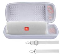 Lebakort Hard Case Compatible with JBL Charge 5 Charge 4 Waterproof Speaker (Off White Case)
