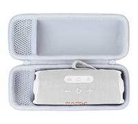 Lebakort Hard Case Compatible with JBL Flip 7/6 / 5/4 Waterproof Portable Bluetooth Wireless Speaker (Off White Case)