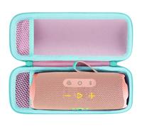 Lebakort Hard Case Compatible with JBL Flip 7/6 / 5/4 Waterproof Portable Speaker (Pink Mint Green)