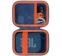 Lebakort Hard Case Compatible with JBL Go 4 Go 3 Go3 ECO Portable Speaker (Blue Case)