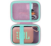 Lebakort Hard Case Compatible with JBL Go 4 Go 3 Go3 ECO Portable Speaker (Pink Case)